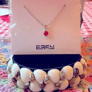 ❤️ EFFY RED STONE NECKLACE ❤️ NWOT ❤️